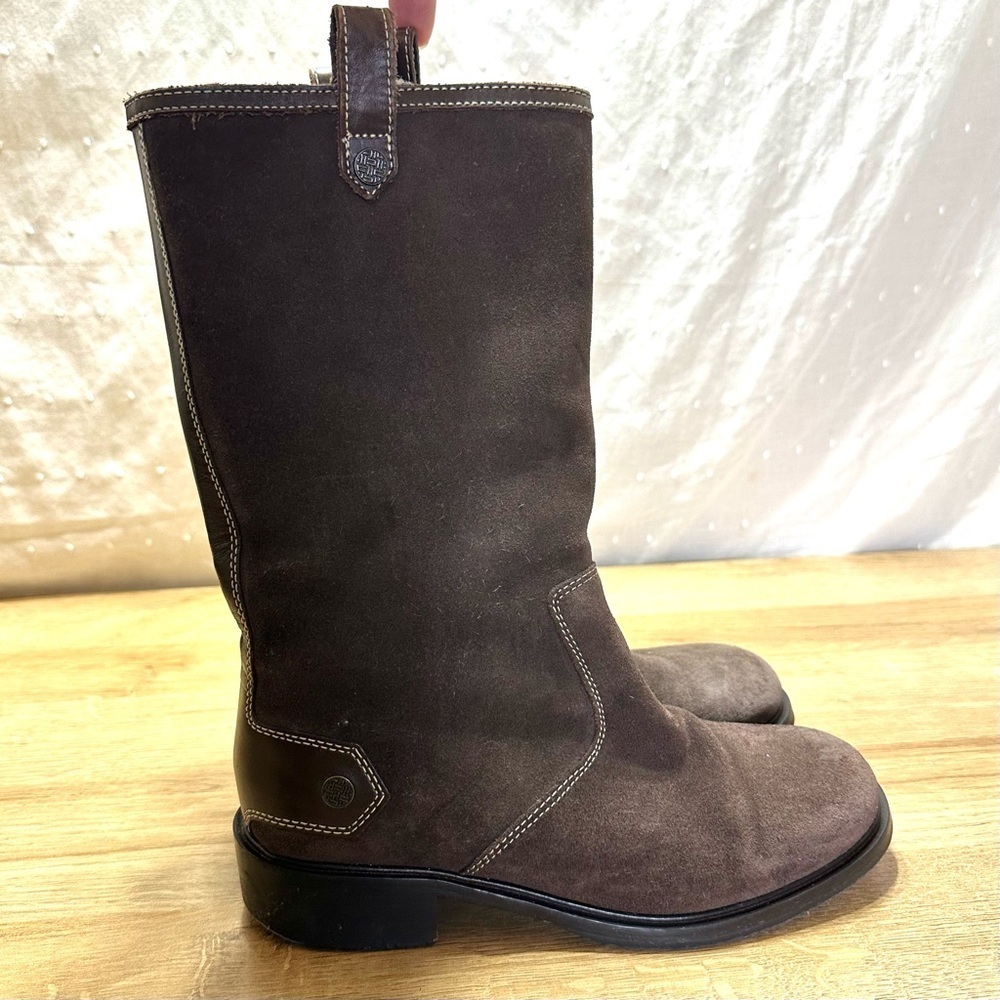 Cole Haan Kody Mid Calf Suede Shearling Waterproof Boots